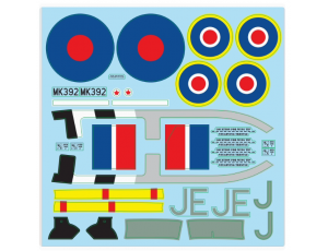 Xfly-Model 1.2M Spitfire Mk.IX Green Decal Set 